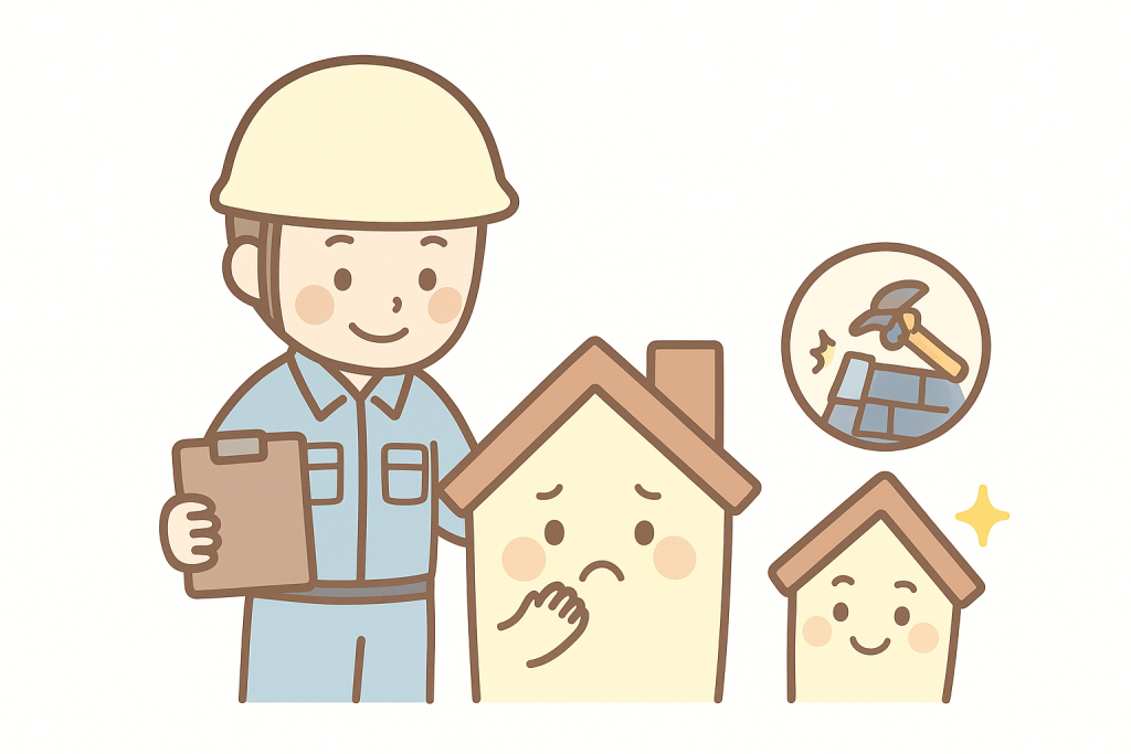 無料の屋根点検を案内する安心感のあるイメージ