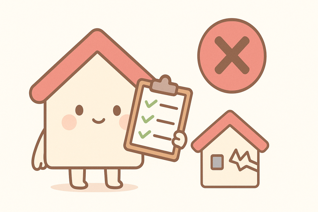 再発しない修理の重要性を示すチェックイメージ