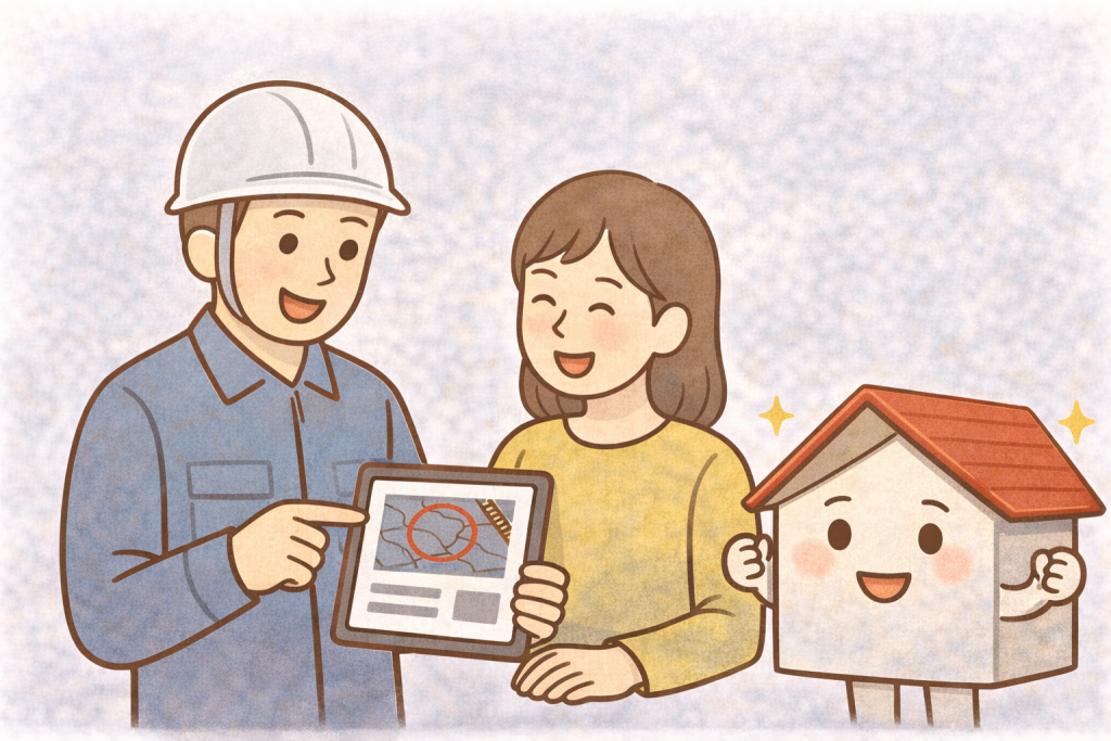 信頼できる屋根点検の条件を示すイメージ
