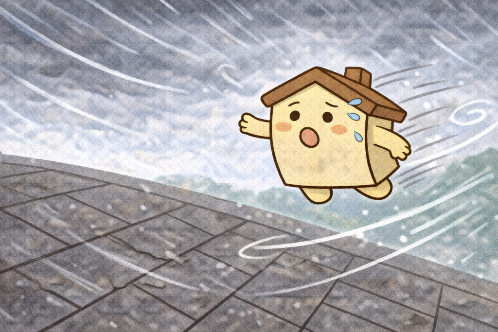 台風前に行うスレート屋根の対策