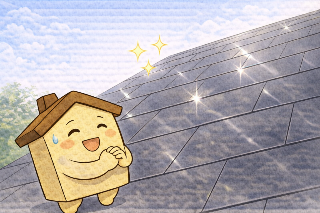 バランスの取れた屋根塗装を理解した様子