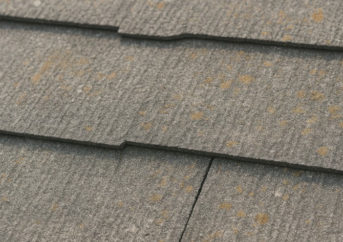 経年劣化により色あせが進んだスレート屋根の表面状態
