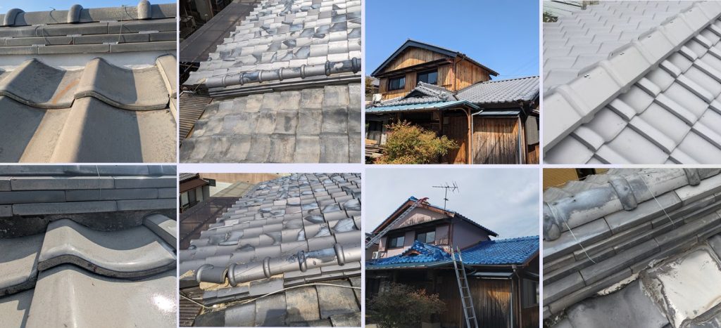 京都屋根研究所の瓦屋根の色々な施工例の写真