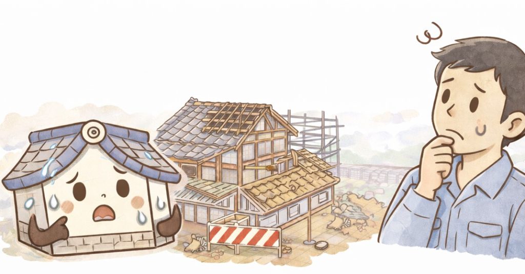 必要以上の瓦屋根工事提案に迷う様子のイメージ