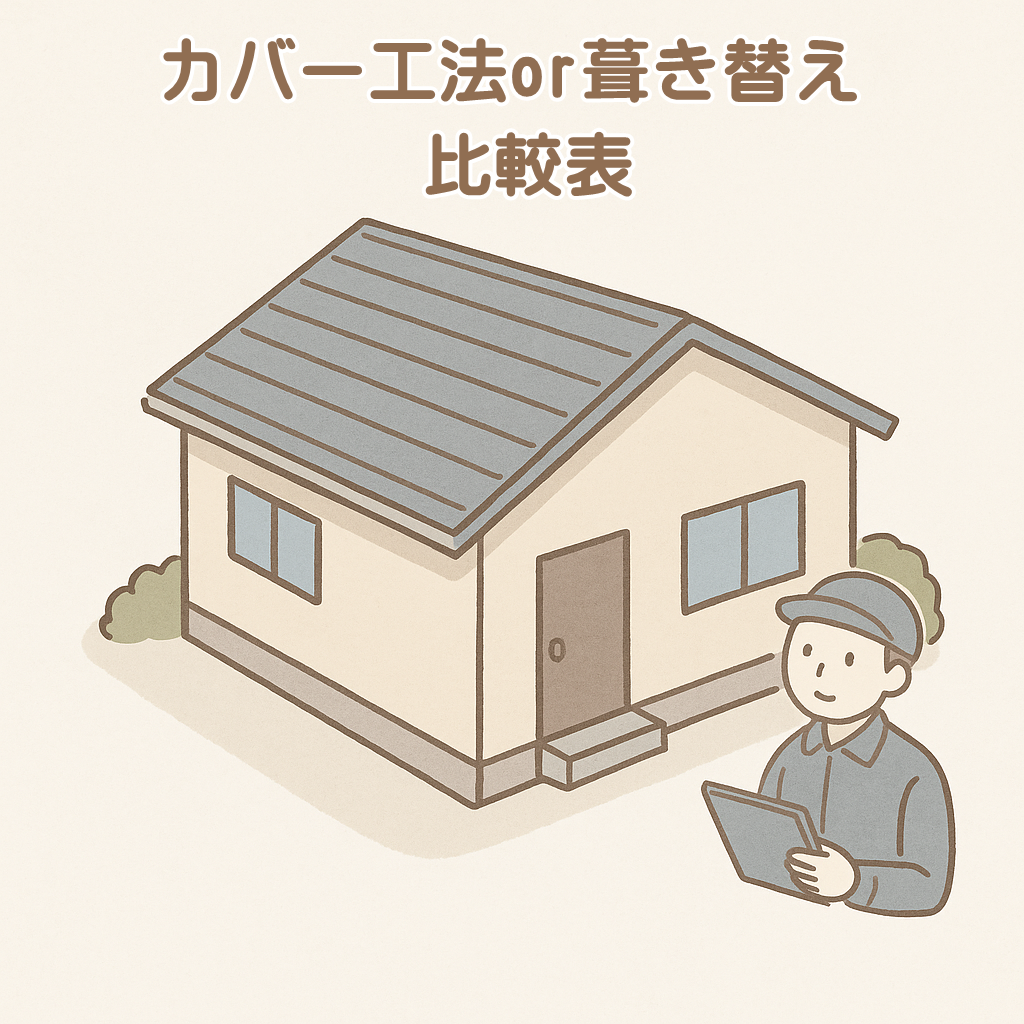 カバー工法が適している健全な状態のスレート屋根