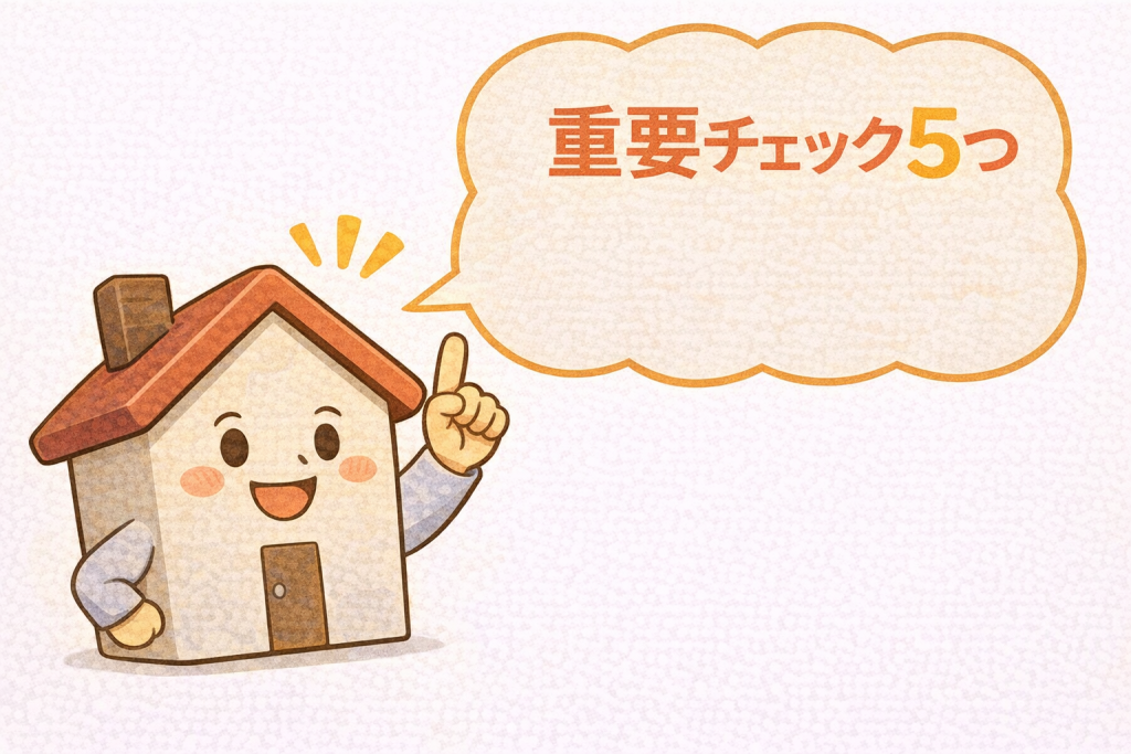 業者選びに重要な判断ポイント5つ