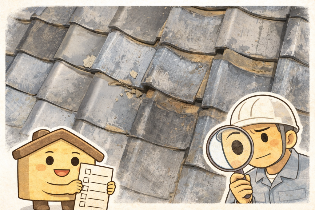 瓦屋根で起こるズレや割れなどの代表的な症状