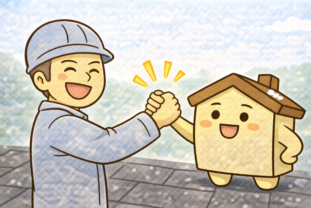 季節前対策で屋根を守る