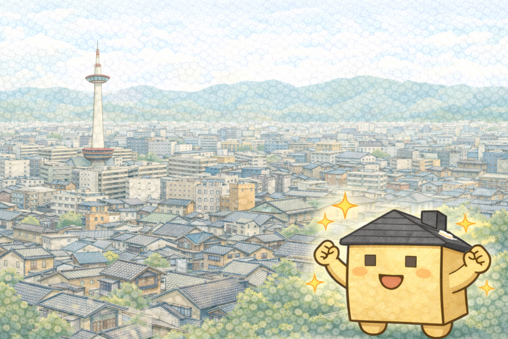 京都市街地で多い屋根劣化