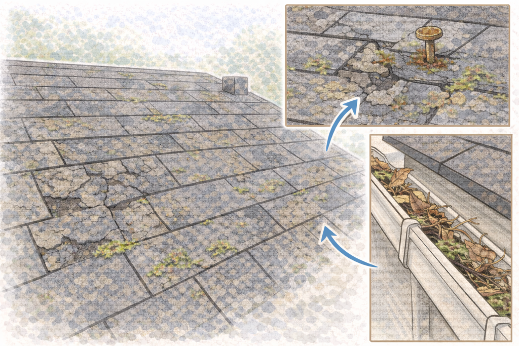 スレート屋根の撮影ポイント