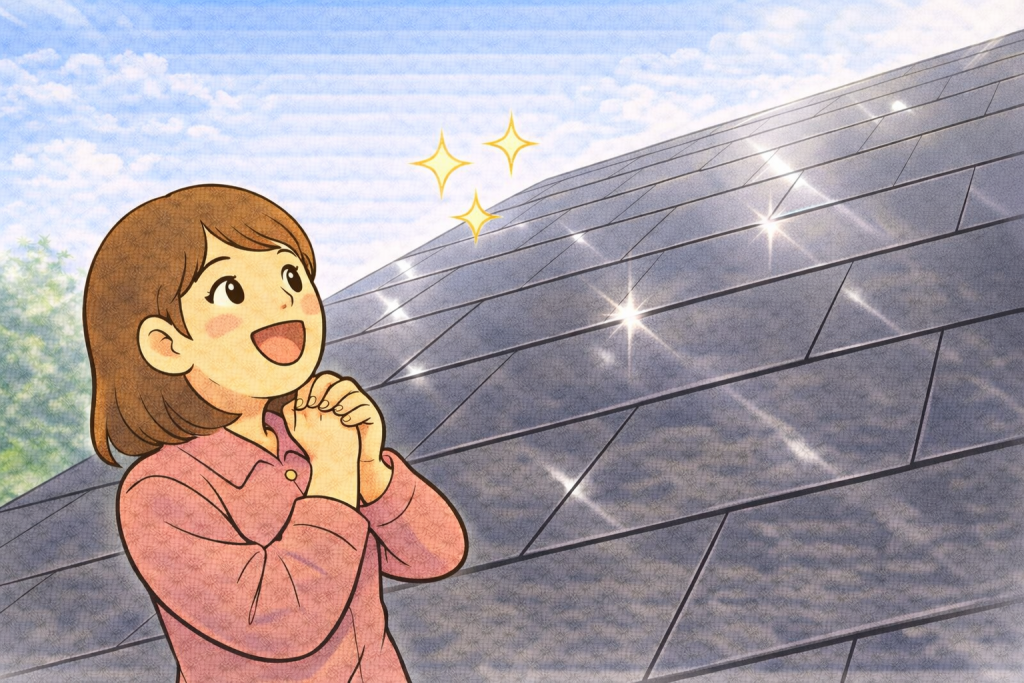 スレート屋根塗装の美観イメージ