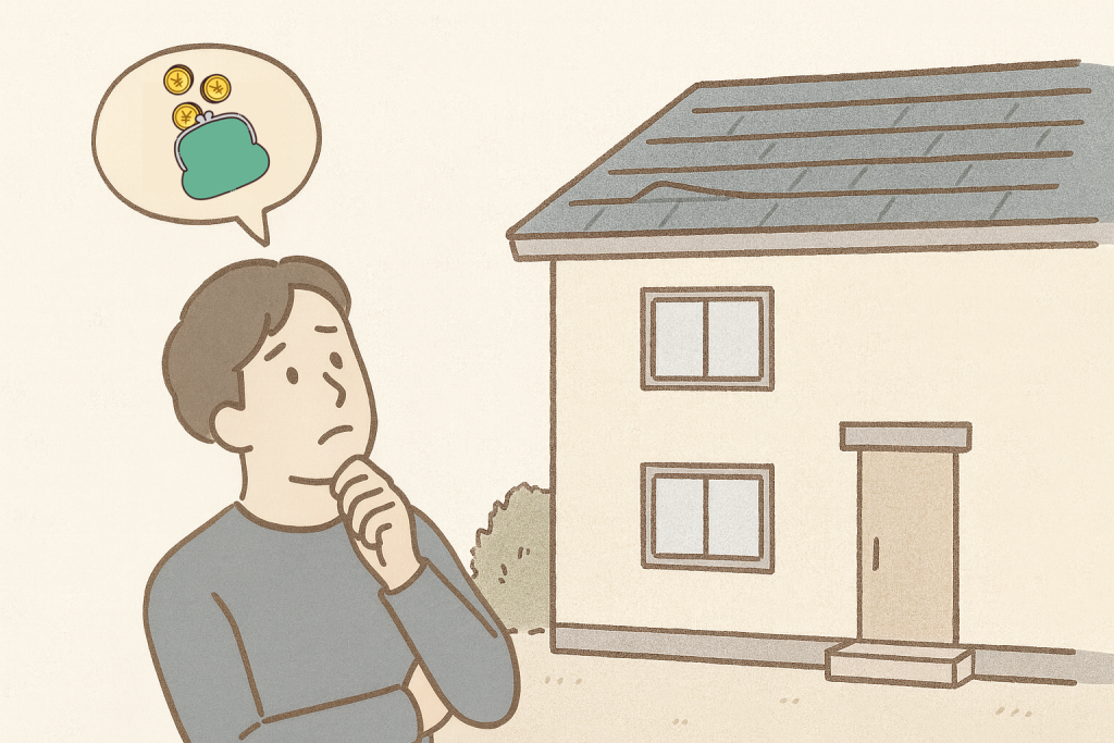 工法選びを誤って後悔している様子のイメージ