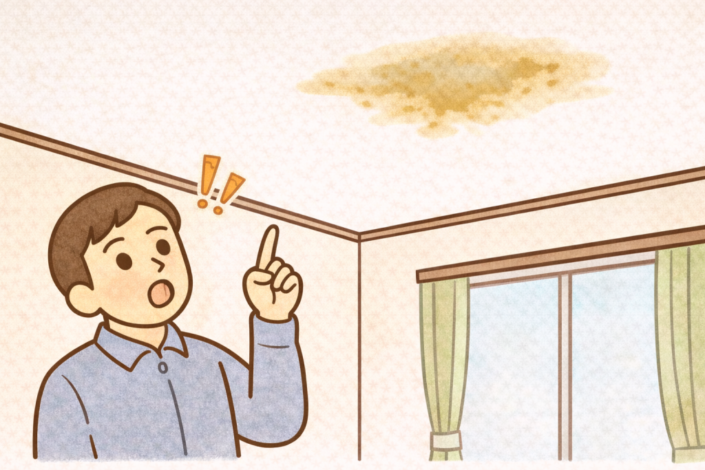 雨漏りが疑われるスレート屋根の症状