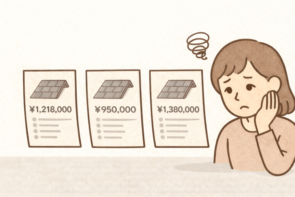 価格だけで相見積もりを比較する失敗例