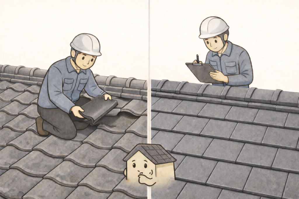伝統瓦と防災瓦の修理方法とメンテナンス性の違い比較