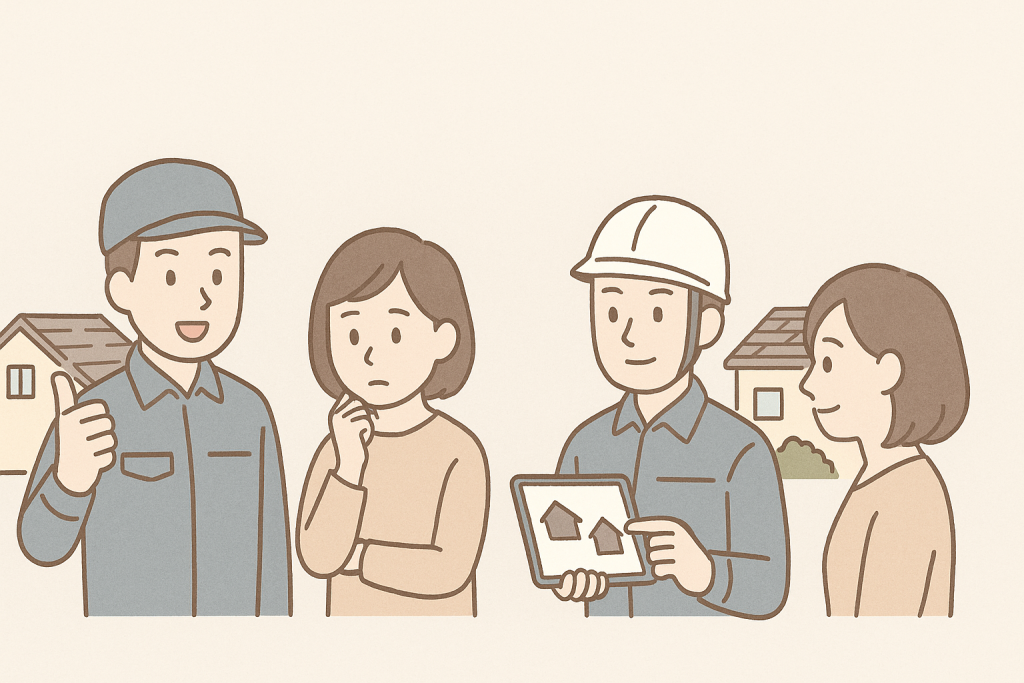 塗装を勧められた際に説明内容を見極めるためのイメージ