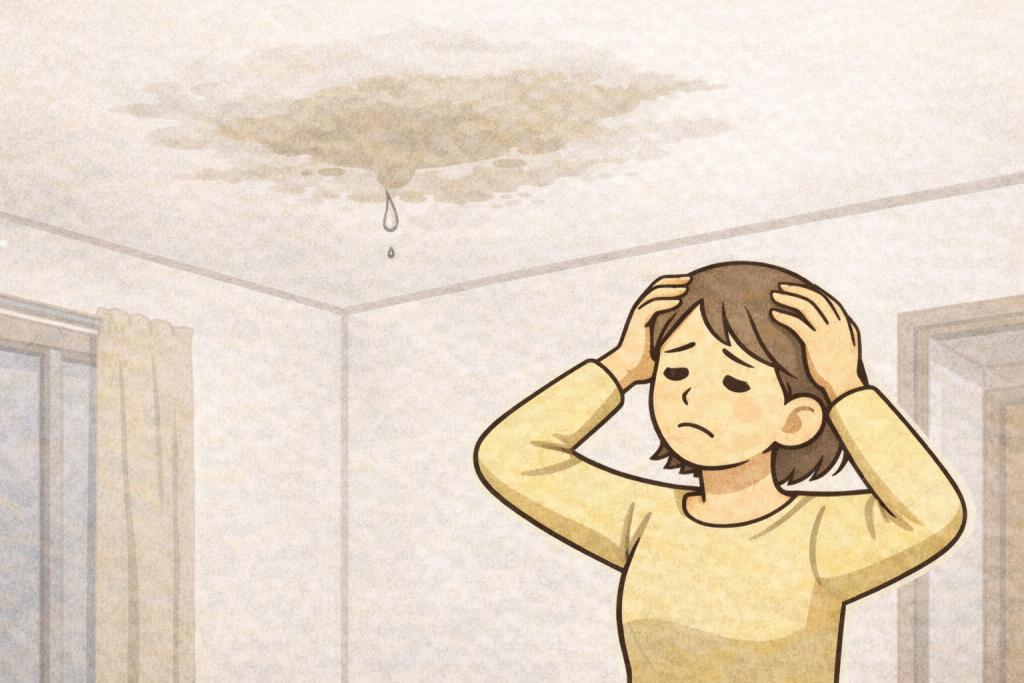 瓦屋根修理における施工保証の対象となる工事内容のイメージ