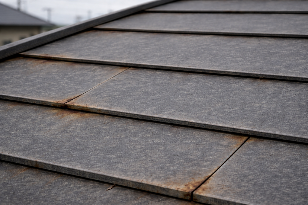 金属屋根でサビが発生しやすい軒先や継ぎ目、ビス周りの位置関係