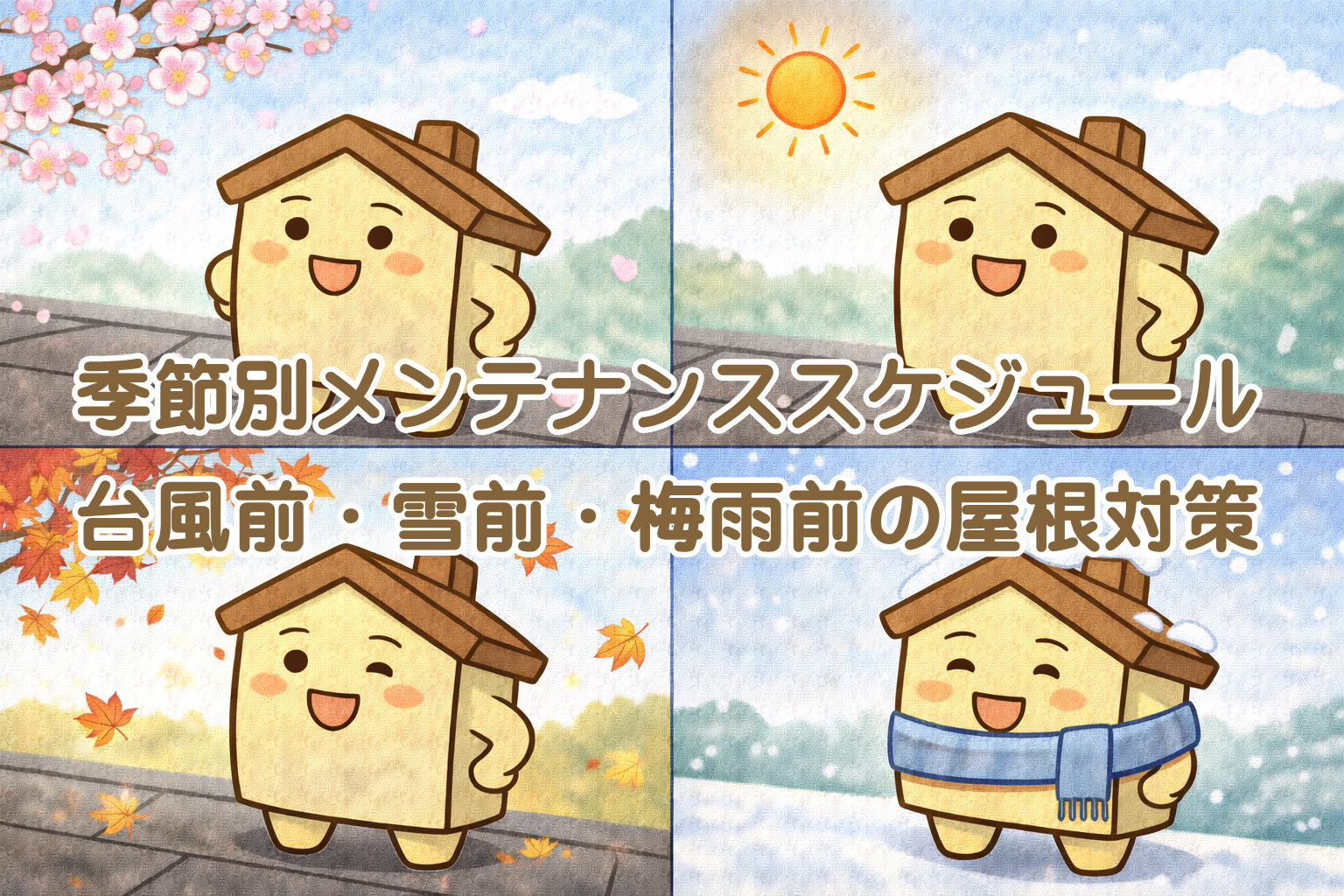 季節別に考えるスレート屋根メンテナンス