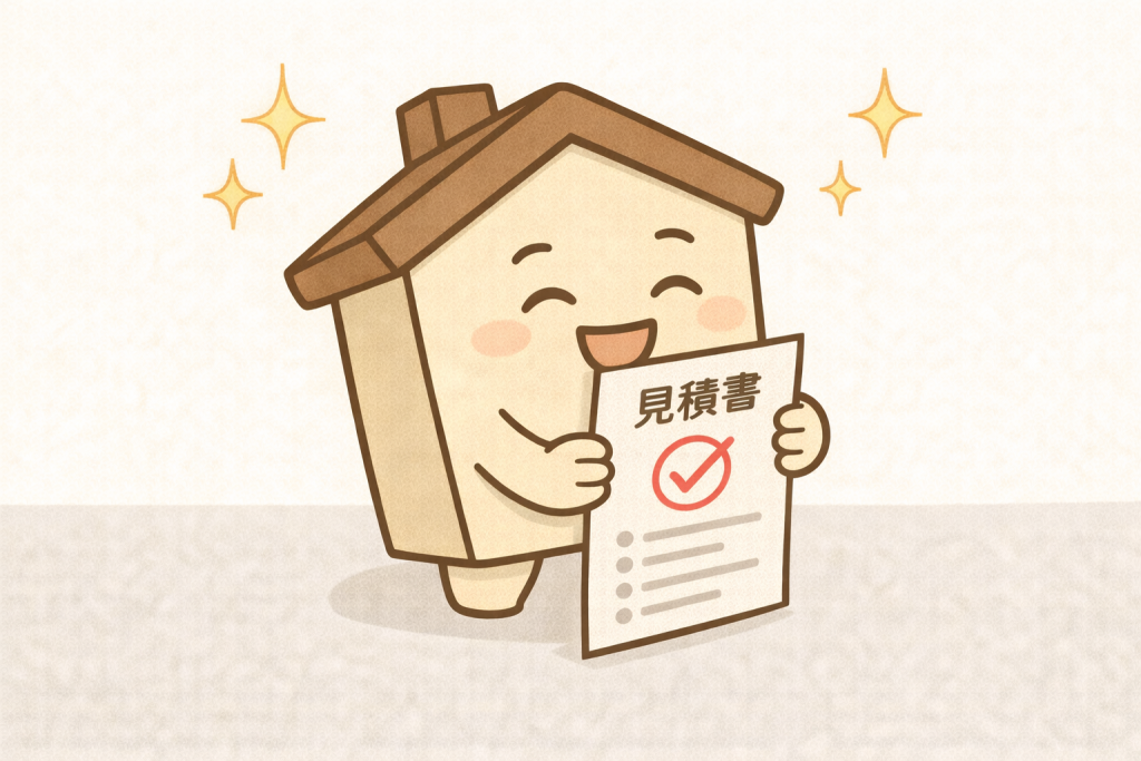 相見積もりを正しく理解した様子