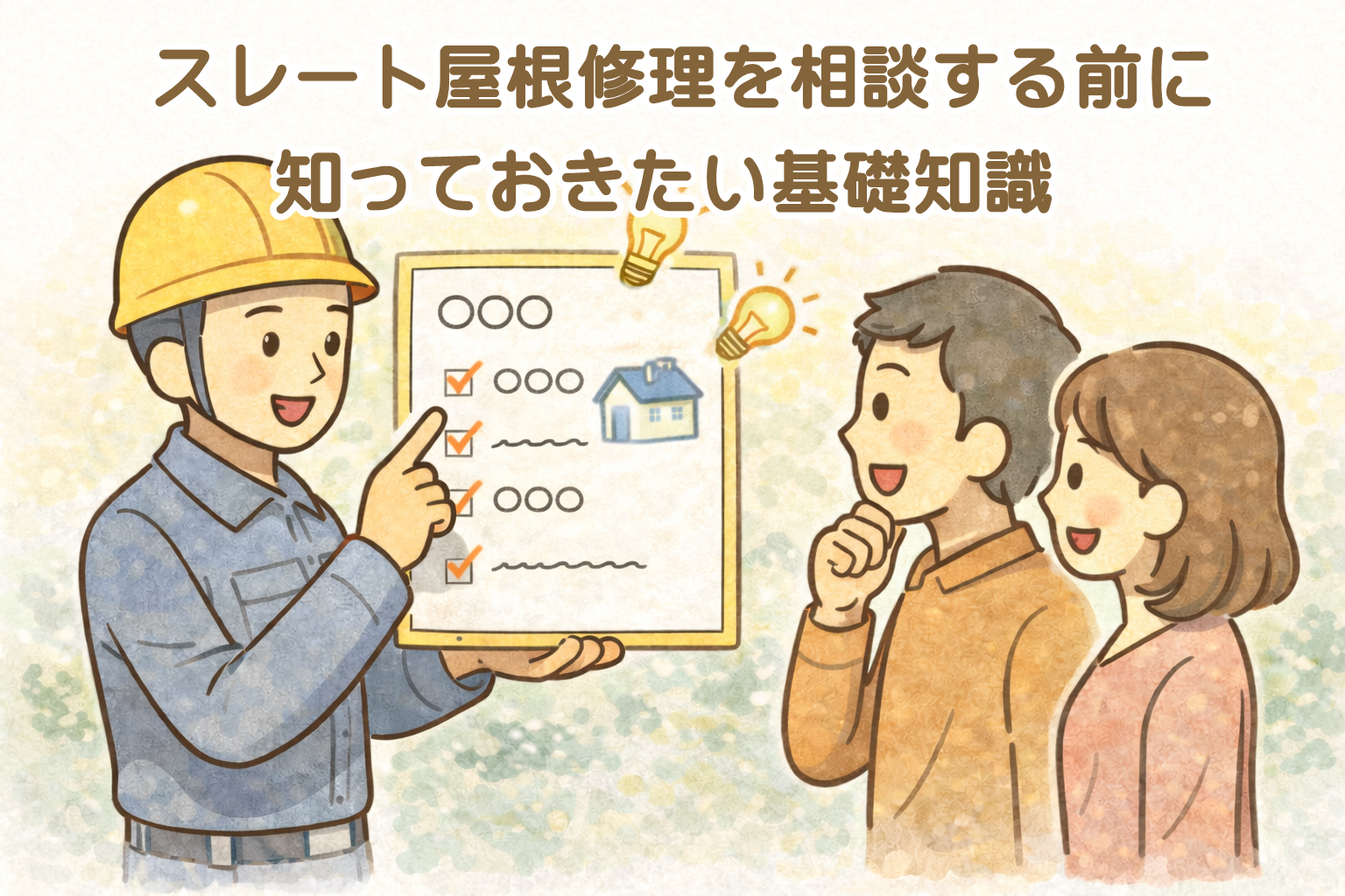 スレート屋根修理を相談する前の基礎知識