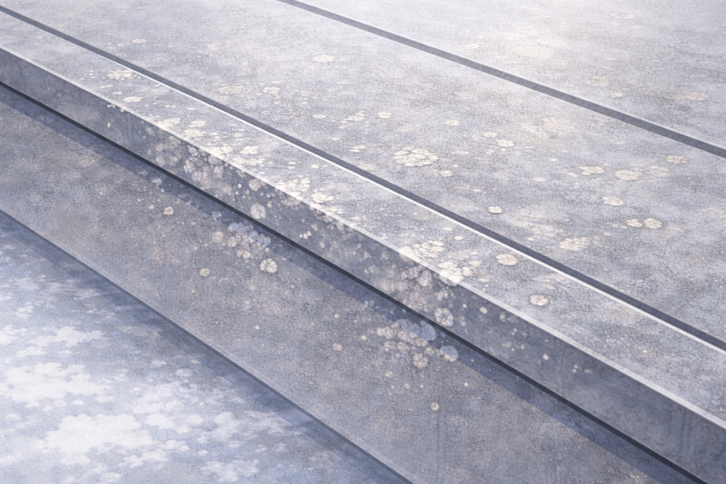 初期段階で放置しても問題ない白サビの状態イメージ