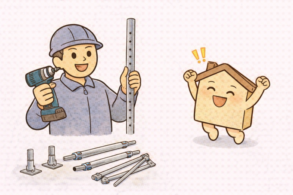 足場代の仕組みを理解した様子