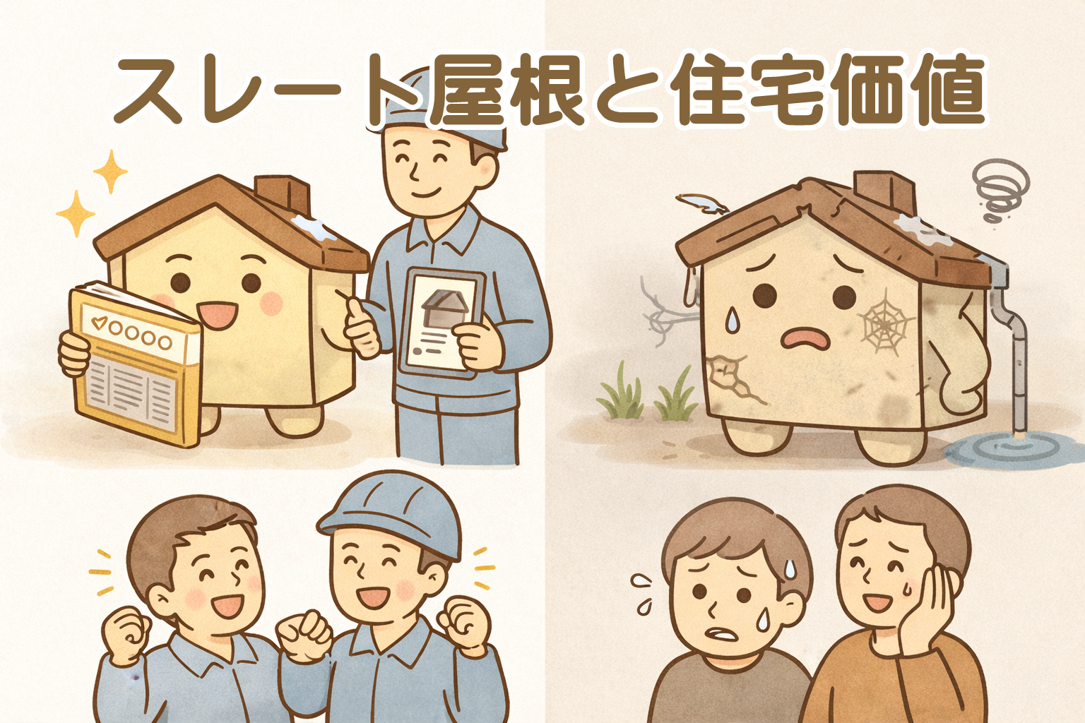 スレート屋根管理と住宅価値の関係