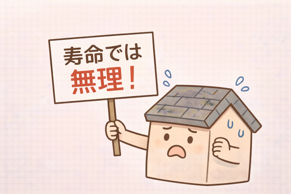 スレート屋根修理で火災保険が使えるかは原因で決まることを示すイメージ
