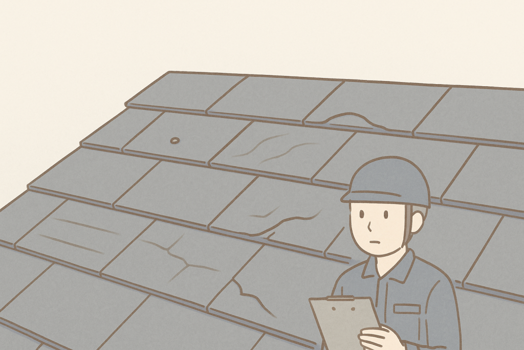 塗装では対応できないスレート屋根の劣化症状