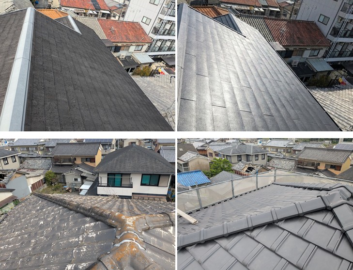 屋根の葺き替え例の写真