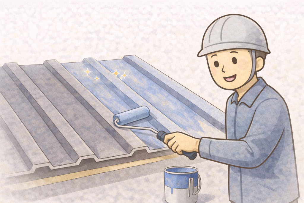 金属屋根の塗装や部分補修にかかる費用感のイメージ
